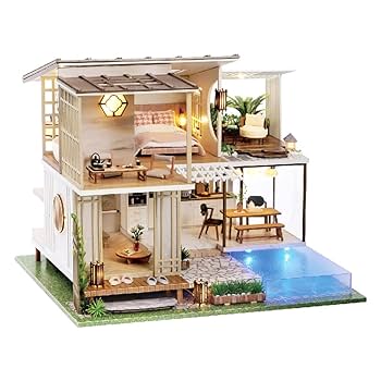 ミニチュア・ドールハウス・セット・高級仕様・№1 Amazon | NOBONU ドールハウス ミニチュア 手作りキット セット